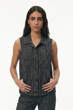 Dark Grey denim vest