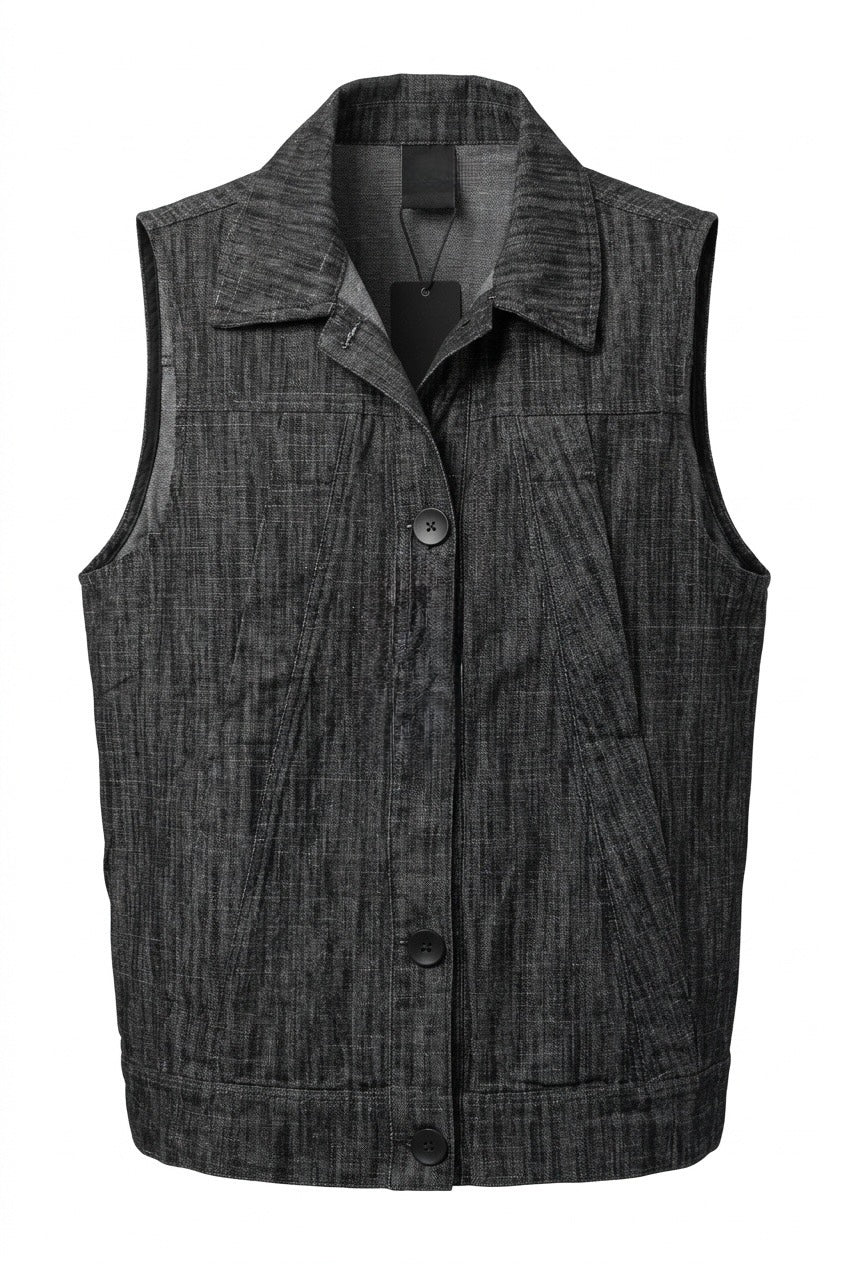 Dark Grey denim vest