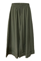 Olive Flow Wide-Leg Pants