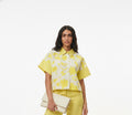Yellow scribbles shirt