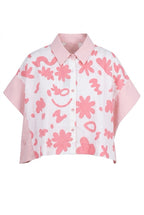 Light pink scribbles shirt