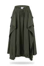 Olive Drift Maxi Skirt