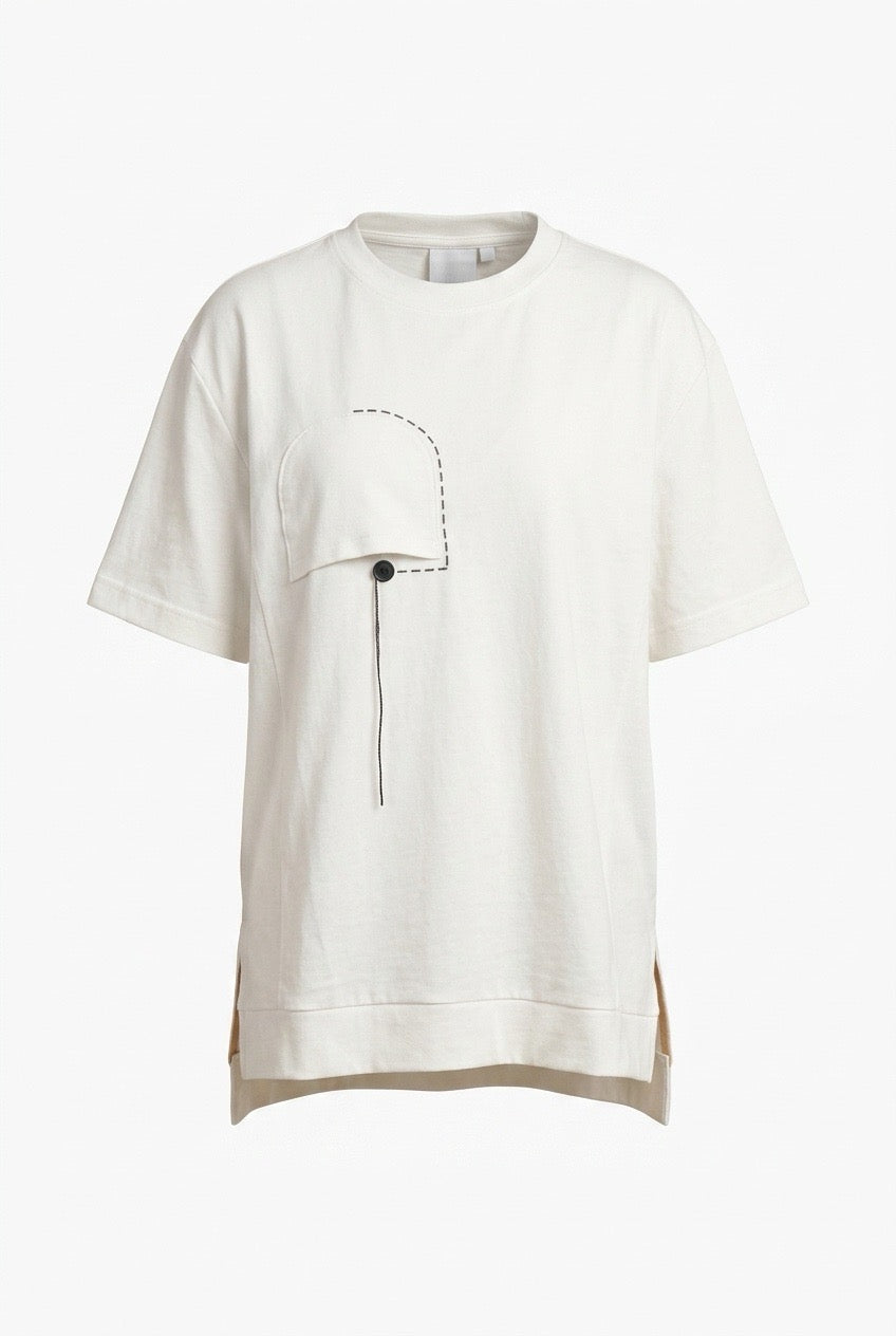 Minimal Line Oversized Tee