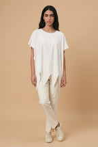 Ivory Flow Asymmetrical Top