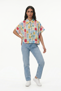 Candy Grid Oversized Shirt