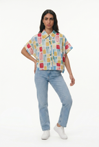 Candy Grid Oversized Shirt