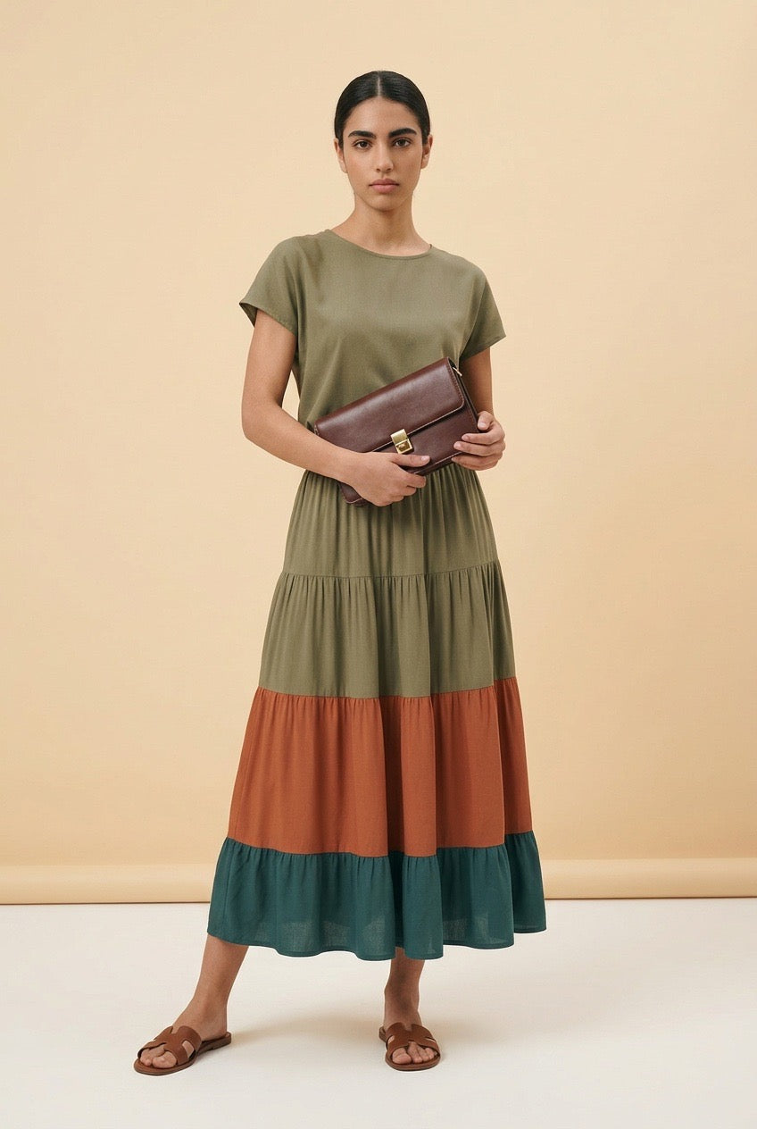 Terra Tiered Maxi Skirt