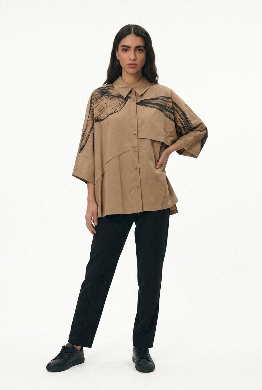 Desert Stroke Oversized Shirt