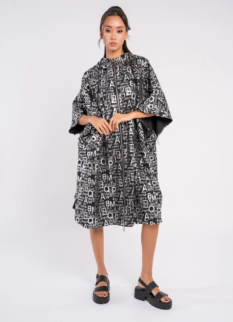 Mono Script Oversized Jacket