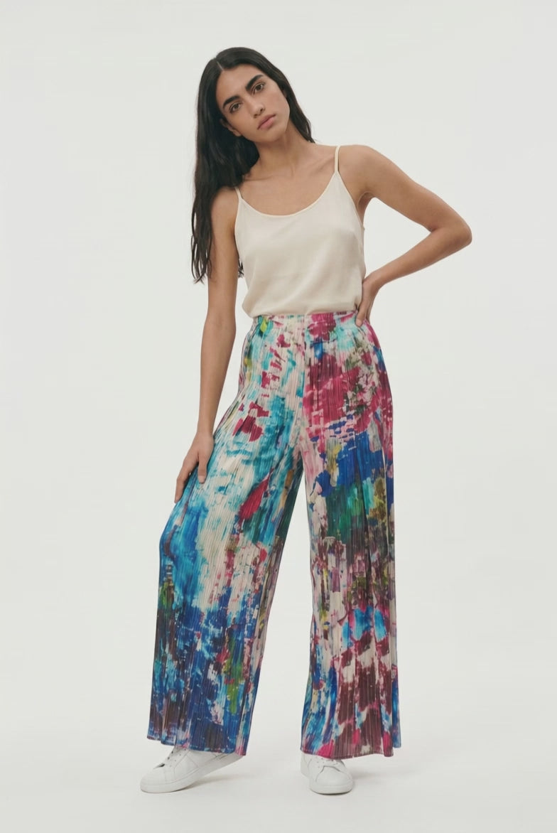 Prism Flow Pleated Pants